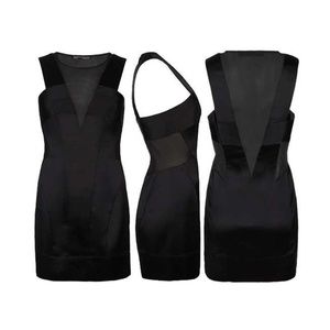 All Saints Black Emi Bodycon Dress